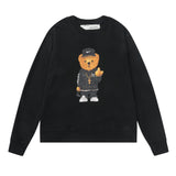 Off White Sweatshirts Long Sleeve round Neck Sweater for Autumn and Winter