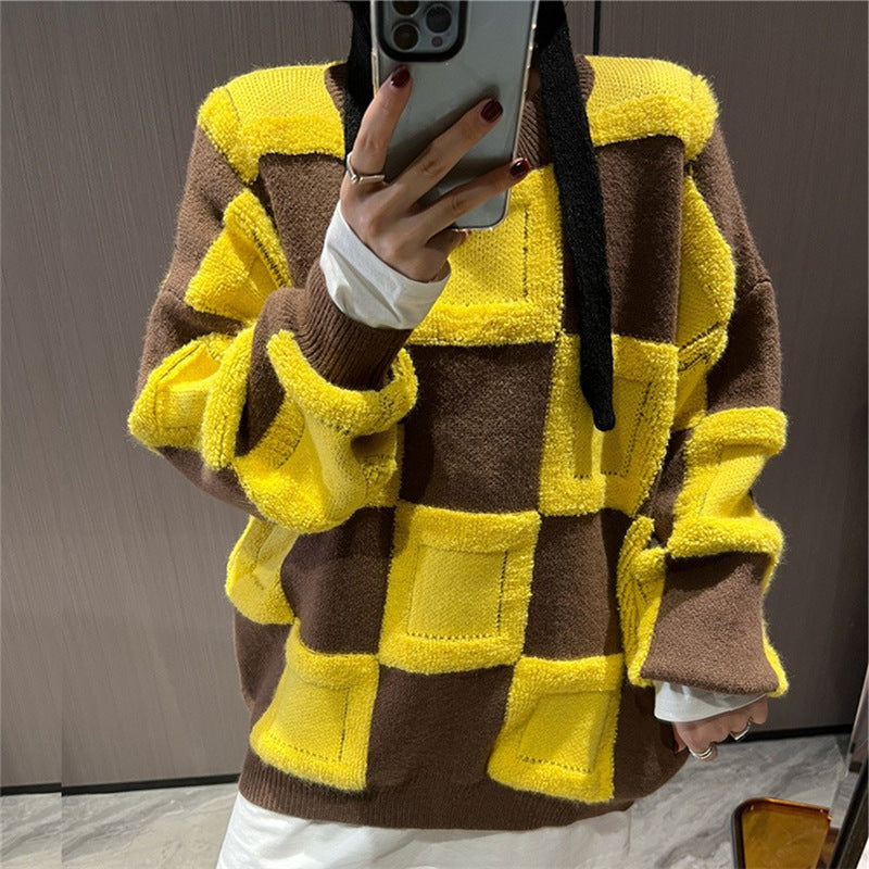 Preppy Aestitic Outfits Round Neck Sweater