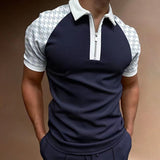 Polo Shirts Summer Men's Polo Shirt Short Sleeve Color Matching T-shirt