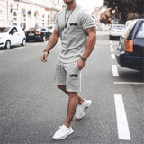 Fear Of God Fog T Shirt Essentials Double Line Casual Sports Short Sleeve Shorts Suit