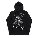 Vlone Hoodie Men and Women Loose Hoodie Coat Vlone Loose