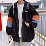 Corduroy Patch Jacket Vintage Corduroy Coat for Men Fall Casual Jacket