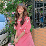 Gothic Lolita Harajuku Style Clothing Cherry Ruffle Puff Sleeve Dress