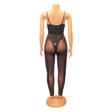 Kesha Black Dress Women's Fashion Sexy Straps Tulle Stitching Two-Piece Suit