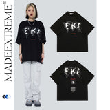 Blackair T Shirt Spring and Summer Retro Letter T-shirt