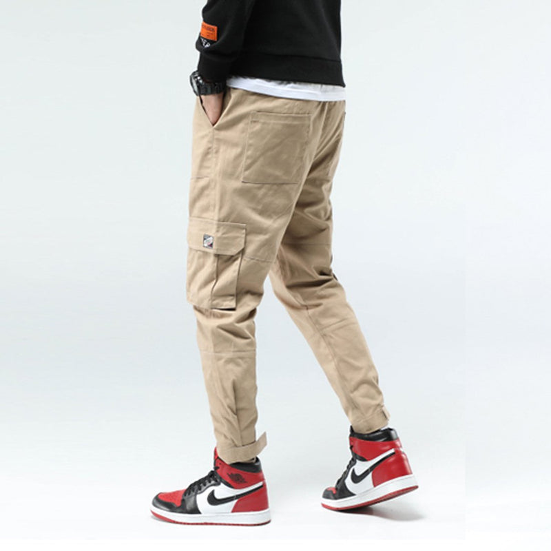 Men's Work Pants Men Straight Leg Pant Summer Multi-Pocket Cargo Pants Casual Trousers Fashion