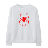 Men Spider Hoodie Crew Neck Sweater Fleece Spider-Man Print