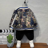 Toddler Boys Jackets Boys' Jacket Baseball Uniform Spring and Autumn Children's Clothing