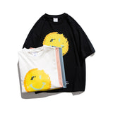 Fashionable Printed Short-Sleeved T-shirt Men's and Women's Half-Sleeved Summer Sports Top Casual T-shirt