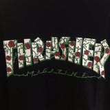 Thrasher T Shirt Thrasher Rose Flame Loose Short Sleeve Fall Winter Couples