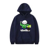 Dreamwastaken Men's Novelty Hoodies Dream Merch Shirt Cartoon Print Sweatshirt Casual Loose-Fitting Hoodie Outerwear Shirt