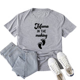 Boy Mama T Shirt Mama in the Making Letter Print T-shirt