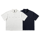 2022 Summer Man Outfits Embroidered Lapel Polo Shirt