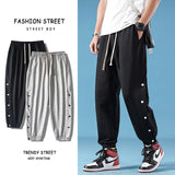 Men Sweatpants Casual Pants Men's Spring and Autumn Color Matching High Street Pants