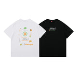 Men T Shirt Summer Casual Tops Men's Clothes Summer Wear National Fashion Boys round Neck Short Sleeve Casual Loose-Fitting T-shirt