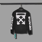 Off White Sweatshirts Long Sleeve round Neck Sweater for Men and Women