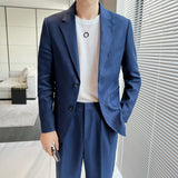 Seersucker Suit Slim Fit Suit