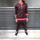 Men′s Athletic Tracksuit Sweat Suits for Men Outfits Spring and Autumn Fashion Outdoor Leisure Men's Clothing Coat Trousers Sportswear