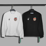 Off White Long Sleeve Round Neck Sweater Autumn And Winter Printed Crew Neck Sweatshirt Men And Women
