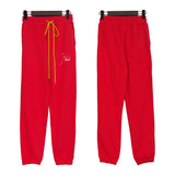 Rhude Pant Autumn Street Drawstring Letter Embroidered Casual Trousers