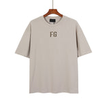 Fog T Shirt Tops Summer Printed Men and Women Short Sleeve Fear Of God