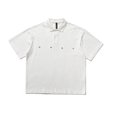 2022 Summer Man Outfits Embroidered Lapel Polo Shirt