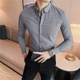Men Shirts Plaid Shirt
