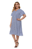 Women Plus Size MIDI Dresses Loose Casual Dress