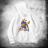 Men and Women Pokemon Pikachu Hoodie Pikachu Eva Hooded Sweater