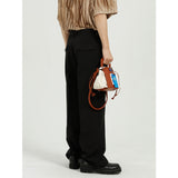 Men Suit Pants Men's Clothing Summer Leisure Straight Trousers