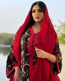 Muslim Women Stylish Kashibo Abaya Muslim Ladies Long Gown Islamic Clothing Jilbab Jalabiya Loose Print Dress