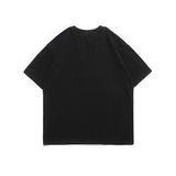 Men T Shirt Summer Casual Tops Men's Clothes Summer Wear Retro Men's round Neck Short Sleeve Casual Large Letter Printed T-shirt Fashion