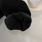 Harvard Sweatshirt Letter Embroidery Cartoon Printed Black Hooded Velvet Padded Thickened Sweater