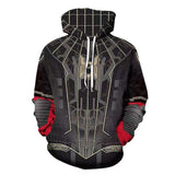 Men Spider Hoodie 3D Printed Cardigan Hoodie