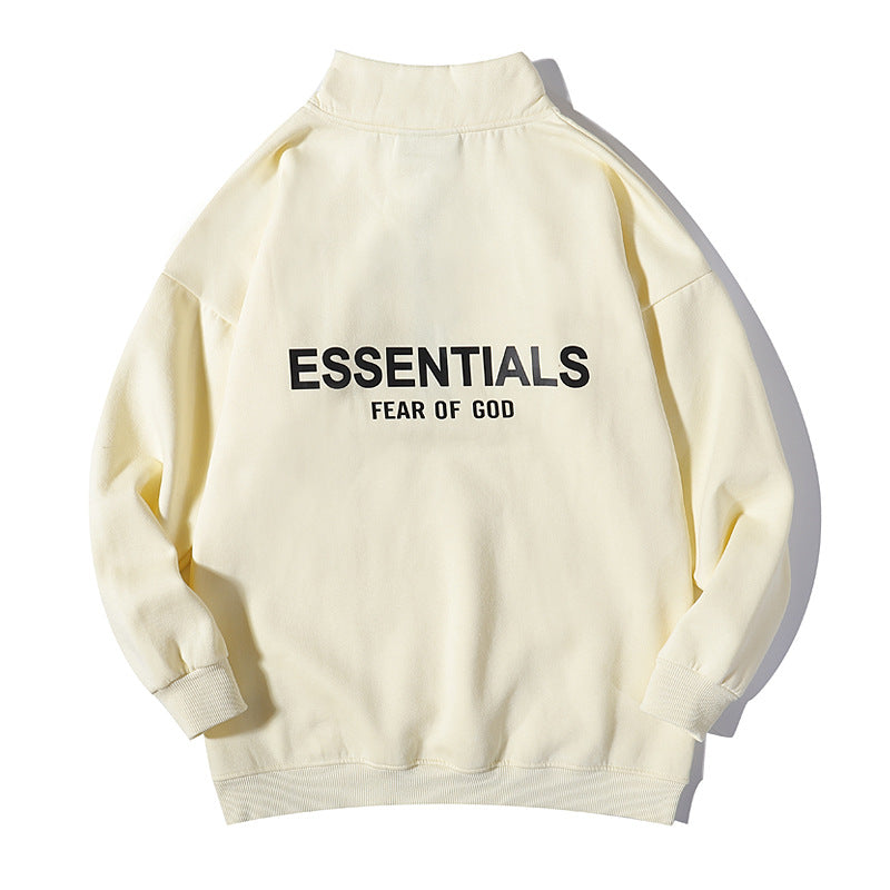 Kanye West Sunday Service Sweatshirt Autumn And Winter Zipper Drop-Shoulder Sweatshirt