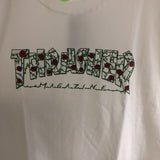 Thrasher T Shirt Thrasher Rose Flame Loose Short Sleeve Fall Winter Couples