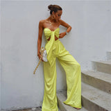 Women Top & Skirt 2 Piece Set Summer Wide-Leg Pants Casual Suit