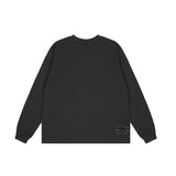 We11done Hoodie Graffiti Letters Gradient round Neck Pullover Men's Women's Pullover