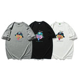 Men T Shirt Summer Casual Tops Men's Clothes Summer Wear Vintage Men's round Neck Short Sleeve Casual Loose Cartoon Printed T-shirt