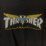 Thrasher T Shirt Thrasher Joint Venture Flame Loose Short Sleeve Autumn Winter Couple