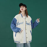 Dodgers Letter Man Jacket Outfit Senior Jackets Varsity Baseball College Coat Baseball Uniform Couple Wear Spring Loose Jacket