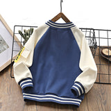 Children Baseball Jacket Autumn Boys' Baseball Jacket Kids' Overcoat Clothing Girls' Casual Jacket