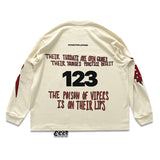 Rrr123 Sweatshirt Loose Sports and Leisure Python Foam Printed Crew Neck Sweatshirt