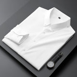 Men's Shirt Long-Sleeved Shirt Men's Dark Striped Casual Shirt