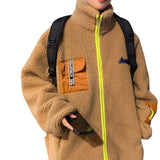 Men's Autumn Winter Coat Winter Men's Stand Collar Color Matching Cotton-Padded Coat