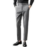 Men Trousers Slim Fit Business Casual Pants