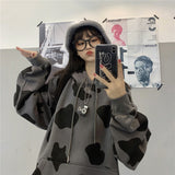 Gothic Lolita Harajuku Style Clothing Hooded Sweater Versatile Student Mid-Length Coat