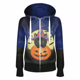 Halloween Costumes Witch Pumpkin Pumpkin Hooded Drawstring Women's Sweater