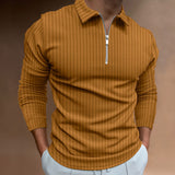 Polo Shirts Striped Long Sleeve Men's Polo Shirt
