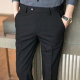 Men Trousers Men's Casual Cropped Pants
